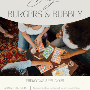 Bingo Burgers and Bubbly - 24th April 2026