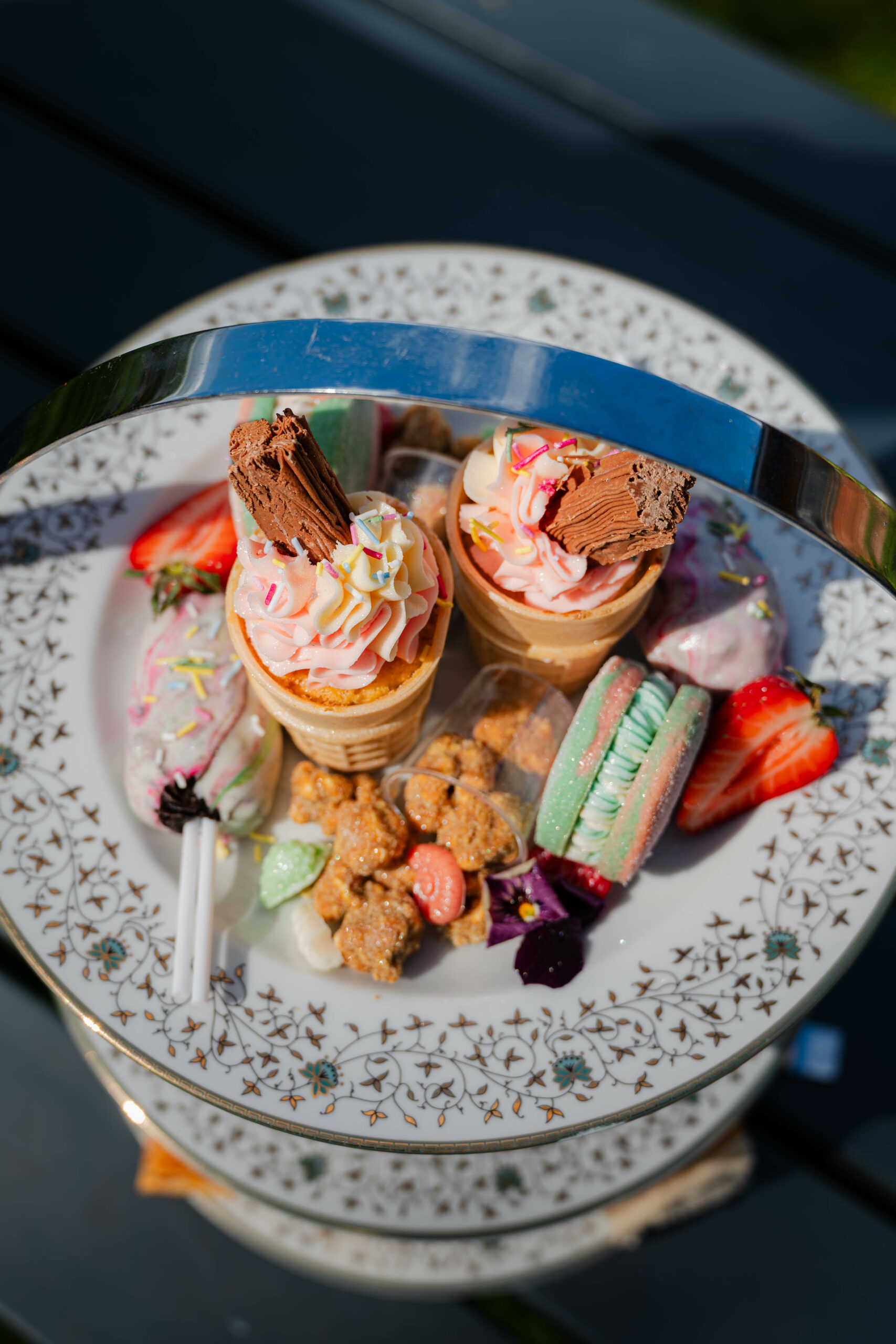 Afternoon Tea near Norwich — classic sandwiches, scones and cakes at Glen Lodge with views across the golf course.